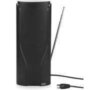 DTA600-Antenne TV Intérieur Puissante TNT HD-France Belgique,Portable,Télescopique,360 Haut Gain DVB-T/T2 UHF VHF,Télévision Numérique Digital-5m de câble Maison Universel-Noir