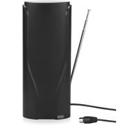 DTA600 Powerful Indoor TV Antenna TNT HD ¿ France Belgium,Portable,Telescopic,360 High Gain DVB-T / T2 UHF VHF,Digital Digital Television ¿ 5 m Universal Home Cable ¿ Black