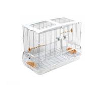 DTACBNEUZ Grande cage pour oiseaux en fil acrylique, base profonde, résistante aux éclaboussures, facile à nettoyer (grande)
