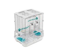 DTACBNEUZ Grande cage pour oiseaux en fil acrylique, base profonde, résistante aux éclaboussures, facile à nettoyer (petite)