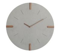 DTACBNEUZ Horloge murale minimaliste silencieuse alimentée par piles haute compatibilité (grand sac rond gris)