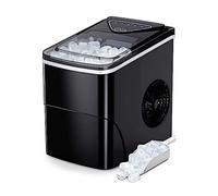 DTACBNEUZ Machine à glace pour faire des glaçons 9 cubes prêts en 6 minutes 26 livres en 24 heures Machine à glace autonettoyante avec pelle à glace et panier machine à glaçons