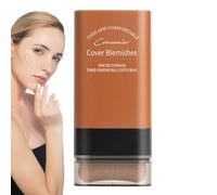 Dtaigou 2025 Bâton de fond de teint hydratant léger coréen avec brosse, bâton de fond de teint sans défaut, pour une finition naturelle, 01 blanc