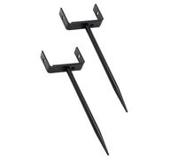 Dtaigou Accessoires pour d'Eau, Lot de 2 Pieu Stabilisateur de Gouttière, Support De Stabilisation Réglable Pour D'eau Pour Sol Toiture Abri Maison Canopée Extérieur