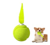 Dtaigou Balle avec Plumes pour Chat | Ballon Bondissant Équilibré Sonore,Jouet Ludique d'exercice pour Chaton Intérieur Extérieur Anti-Ennui Mouvement