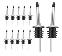 Dtaigou Becs Verseurs pour Barman, Anti Fuites avec Bouchon Protecteur Poussiere, Becs À Liquide, Huile Vinaigre Whisky Vin Jus Sirop Condiment