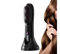 Dtaigou Brosse Lissante - Brosse Lisseuse Ionique Chaude | Outil de Lissage Portable avec 3 Températures pour Salon Voyage Maison Routine Matinale Déplacement