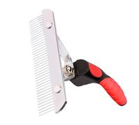 Dtaigou Brosse Râteau pour Chien Anti-Perte de Poils,Démêloir Anti-Nœuds | Peigne à Dents en Acier Inoxydable, Démêloir pour Chiens et Chats, Accessoire pour Animaux