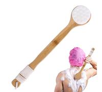 Dtaigou Brosses dorsales pour la douche,Brosse nettoyante pour le corps patte de chat | Brosses de bain à longs manches pour personnes âgées, brosse de douche arrière avec velours doux et dense pour