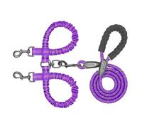 Dtaigou Corde d'entraînement pour Chiens, Corde d'entraînement pour Les Petits Chiens - Double Puppy Walking Plomb | Chien de Chien réglable Puppy Pet Training Training Corde Shock Absorbant