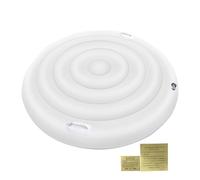 Dtaigou Couverture De Spa,Couverture Gonflable Ronde De 1,6m pour Spa | Protection Imperméable Isolante avec Poignée - Pièce de Rechange Gonflable pour Extérieur et Jardin