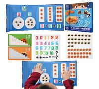 Dtaigou Ensemble de cadres magnétiques, cadres magnétiques | Compteurs colorés, addition et soustraction Puzzle mathématique magnétique,Jeux mathématiques amusants pour la maternelle, jouets de
