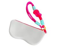 Dtaigou Étui À Lunettes Avec Sangle De Poignet | Coques En Silicone Pour Lunettes Femme,Poche Léger Et Élégant Porte-Lunettes Antrayures Pour Voyage Plage Hommes Adolescents Extérieur Courses Voiture