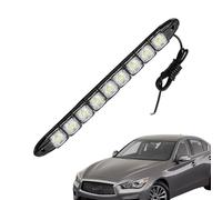 Dtaigou Feux de jour à LED flexibles, feux extérieurs de voiture - Bande lumineuse LED pour voiture - Lumières LEDs imperméables et flexibles faciles à installer pour l'extérieur des voitures pour