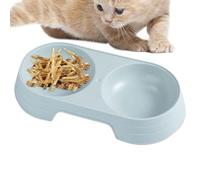 Dtaigou Gamelles pour Chiens - Bol Double pour Chat surélevé Macaron - Ensemble de Bols de Nourriture et d'eau pour Chiots, Bols pour Animaux de Compagnie pour Nourrir Les Chiots de Chats de Petite