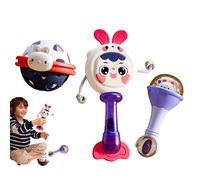 Dtaigou Hochet à main pour bébé, tambour hochet à la main - BOULEUR DUSSIBLE DE RÉSABLE SOFD - Activité d'apprentissage préscolaire, jeu de jouets apaisant en tout-bas éducatif pour se détendre et