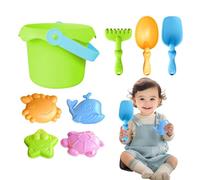 Dtaigou Jouets De Sable pour | Set de Jouets de Plage | Kit de Construction de Château de Sable Léger avec Moules, Seau et Pelles pour Activités en Plein Air à l'École
