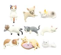 Dtaigou Kit de décorations pour coque de téléphone, décoration artisanale pour coque de téléphone,Kit d’autocollants de chat de décor de coque de téléphone mignon | Kit de décoration à dos plat