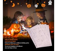 Dtaigou Kit Maquillage Halloween,Kit de Peinture Faciale pour Halloween | Maquillage Lavable pour Costume Fête Anniversaire Garçons Filles Cosplay Vampire