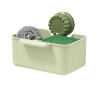 Dtaigou Panier De Passoire Pour Évier De Cuisine - Porte Éponge Avec Ventouse De Fixation - Support D'Égouttoir À Légumes,pour la Maison la Cuisine la Salle de Bain la Douche le Comptoir et l