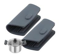 Dtaigou Protège-Manche Pour Poêle En Fonte | Lot de 2 Manchons Silicone pour Poignée de Poêle,Accessoires de Cuisine Résistants à la Chaleur pour Cuisinière Four Barbecue Cuisson Camping Grill