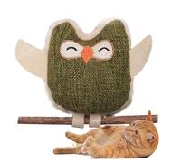 Dtaigou Toys Cat Catnip, Cat Nip Toys - Cat mâches Jouet balles Catnip de Plume,Interactive Pet fournit la santé bucco-Dentaire, Ball de poupée de Chouette Nettoyage des Dents pour Toutes Les Races