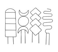 Dtaigou Treillis de d'intérieur | Supports de Treillis en métal pour en Pots, d'intérieur, Structures de Culture empilables pour Lierre, gloires du Matin, pothos
