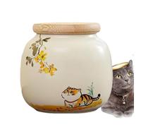 Dtaigou Urnes Funéraires pour Chat | Urne de Crémation en Céramique pour Animal | Boîte Commémorative pour Chien et Chat | Ornement de Jardin Extérieur en Sympathie