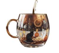 Dtaigou Verres À Halloween En Verre | Tasse À Café En Verre Halloween,Design Peint Effrayant Et Mignon Pour Maison Âges Voyage Lait Eau Chaude Bureau Fête