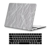 DTangLsm Compatible avec MacBook Pro 13" sortis en 2023 2022-2016 versions M2/M1 A2338 A2289 A2251 A2159 A1989 A1706 avec barre tactile, coque rigide en plastique et protecteur de clavier - Blanc