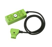 Dtap Répartiteur d'alimentation mâle vers 4 ports femelles Adaptateur D-Tap Hub avec vis 1/4 Étend la puissance de sortie à quatre appareils Connecteurs robinet