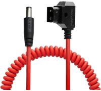 Dtap to DC Spiral Cable for Atomos Shinobi Ultra Soft D-tap to 2.1 DC Power Cable for Blackmagic Design Video Assist,SmallHD 702,for Feelworld FW568 Monitor