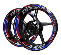 DTASMBD Autocollants Réfléchissants pour Jantes De Moto pour Suzuki GSXR1000 GSX R1000 GSX-R1000 Autocollant De Moyeu De Roue Autocollant De Roue Autocollants pour Jantes de Moto(Couleur 1)