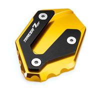 DTASMBD Béquille Latérale pour Moto pour Yamaha Tracer 7 GT TRACER7 TRACER7 GT 2021-2024 Agrandir La Plaque De Pied D'extension Plaque de Support de Béquille pour Moto(Or)