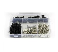DTASMBD Carénage Moto Écrous Vis Clips Kit De Fixations De Carénage pour Moto pour Kawasaki pour Ninja1000 pour Z1000 S SX 2011-2019, Vis, Boulons Et Écrous De Pare-Brise Visserie(Argent)