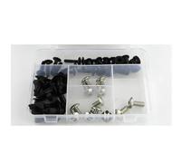 DTASMBD Carénage Moto Écrous Vis Clips Kit De Fixations De Carénage pour Moto pour Suzuki AN650 Burgman 650 2003-2018, Vis, Écrous Et Boulons De Pare-Brise en Aluminium Visserie(Argent)