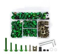 DTASMBD Carénage Moto Écrous Vis Clips Kit De Fixations De Carénage pour Moto pour Sym Jet X 125 14, Vis, Écrous Et Boulons De Pare-Brise, Fixations en Aluminium Visserie(Vert)
