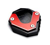 DTASMBD Plaque Support Béquille Béquille Latérale pour Moto pour Ho&NDA TRANSALP750 XL750 XL 750 TRANSALP 750 2023 2024, Plaque De Support, Extension De Béquille Latérale Plaque Agrandir Pad(Rouge)