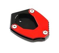 DTASMBD Support Béquille Coussinet De Béquille De Moto pour Kawasaki ZH2 ZH2 Z H2 2019 - 2025 + Plaque D'extension De Béquille Latérale, Plaque De Support Latérale Plaque Agrandir(Rouge)