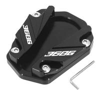 DTASMBD Support Béquille Plaque De Support pour Béquille Latérale De Moto pour ZONTES 368G 368K 368E 368 K E G Kickstand Extension Foot Side Support Stand Latérale Plaque Agrandir(Noir 1)