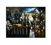 DTASSVEW Puzzle 1000 Pièces Puzzle en Bois DIY Résumé du Paysage des Affiche De Film Le Seigneur des Anneaux - F022 Jeu D'Intelligence De l'art De La Décoration Moderne Jeu Cadeau Unique