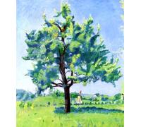 DTAUPREB Kit de peinture par numéros pour débutant Portrait d'un arbre Peinture à l'huile sur toile à faire soi-même avec pinceaux et pigments acryliques