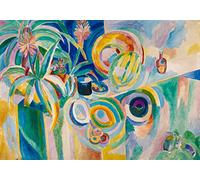 DTAUPREB Kits de peinture par numéros nature morte fleurs Robert Delaunay bricolage Kits de peinture à l'huile peinture par numéro dessin sur toile Art décor à la maison cadeaux