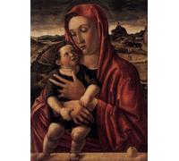 DTAUPREB Kits de peinture par numéros pour débutants Madone avec l'enfant Kits de peinture à l'huile numériques à faire soi-même sur toile