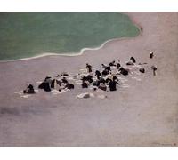 DTAUPREB Kits de peinture par numéros pour débutants Peinture à l'huile numérique à faire soi-même sur toile Thème Lavandières