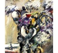 DTAUPREB Peinture à l'huile DIY pour adultes et enfants Chrysanthèmes et Callas Peinture par numéro Dessin sur toile Art Décor