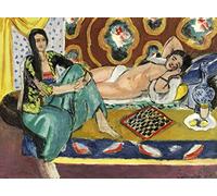 DTAUPREB Peinture par numéros pour adultes bricolage Kits de peinture à l'huile jouant aux échecs Henri Matisse peinture par numéro dessin sur toile Art déco cadeaux