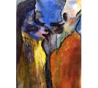 DTAUPREB Peinture par numéros pour enfants et adultes débutants Animaux grotesques Kits de peinture à l'huile à faire soi-même Dessin sur toile Décoration artistique