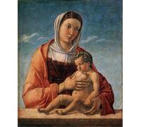 DTAUPREB Peinture par numéros pour enfants et adultes débutants La Madone avec l'Enfant kits de peinture à l'huile à faire soi-même dessin sur toile art décoratif