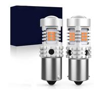 Dtbdfak Feux Arrière d'Éclairage Ampoule LED T20 7440 W21W PY21W Canbus Sans Flash Intense 1156 BA15S P21W BAU15S, Voyant Jaune 12 V(1156 BAU15S PY21W)